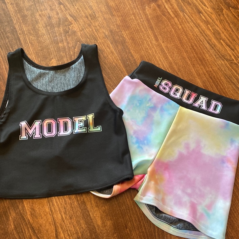 Sugar Lulu dance cheer model squad set XS